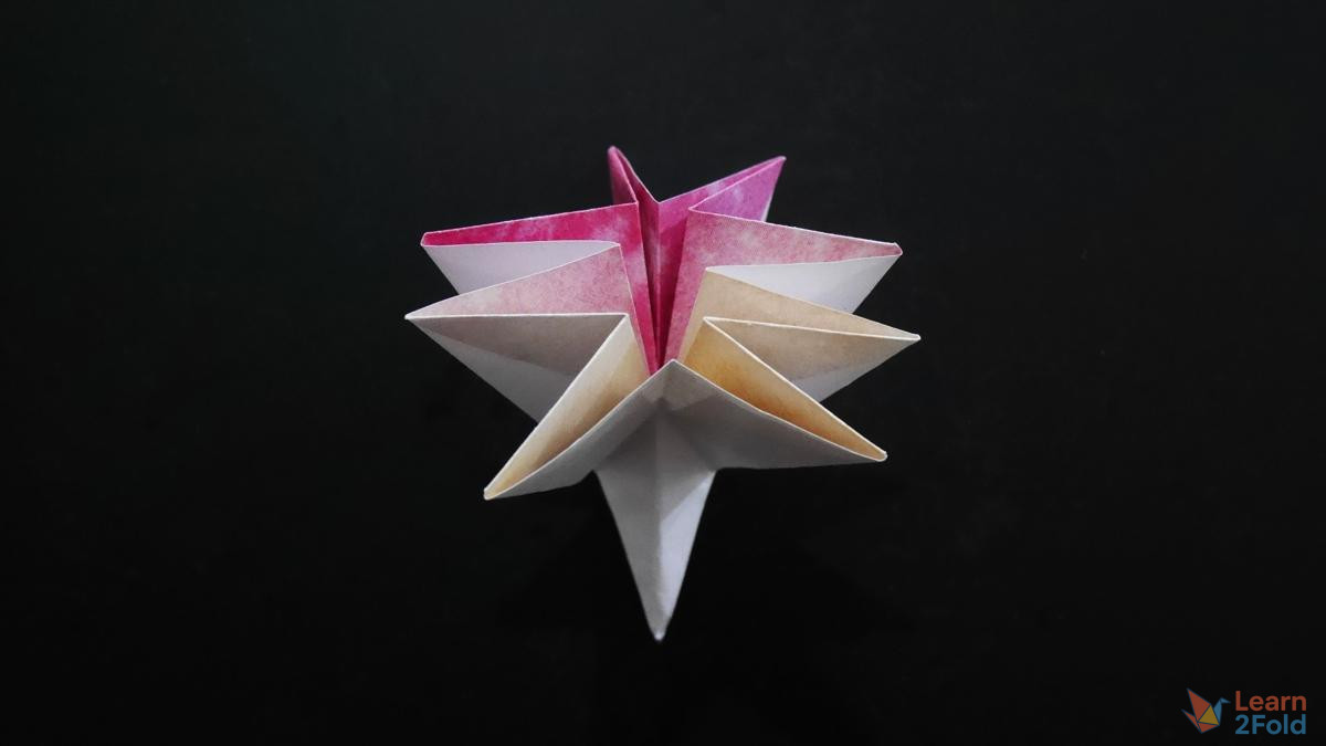 origami 8-petal flower