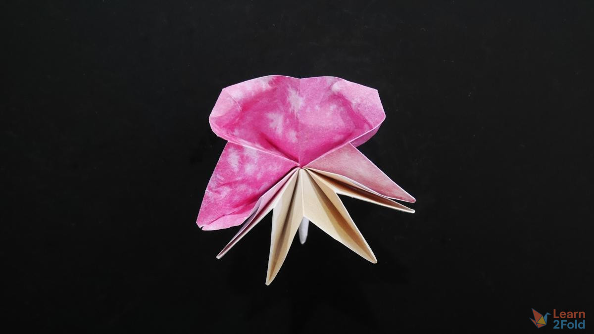 origami 8-petal flower