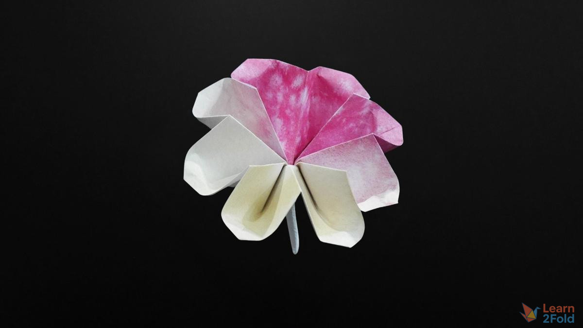 origami 8-petal flower
