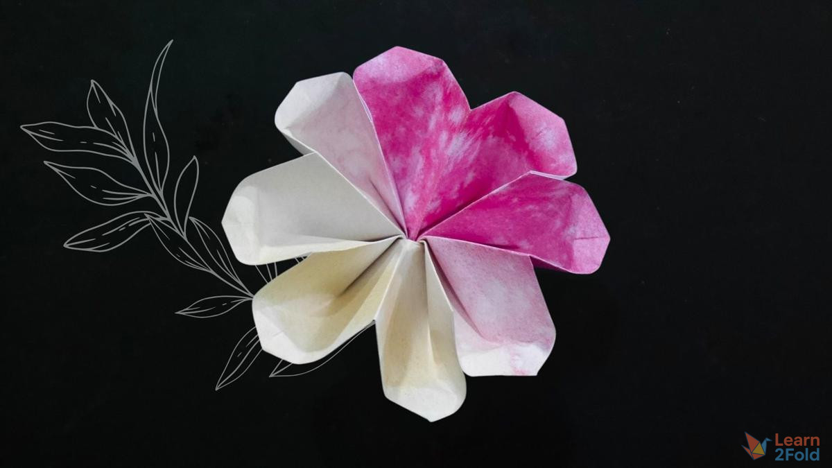 origami 8-petal flower