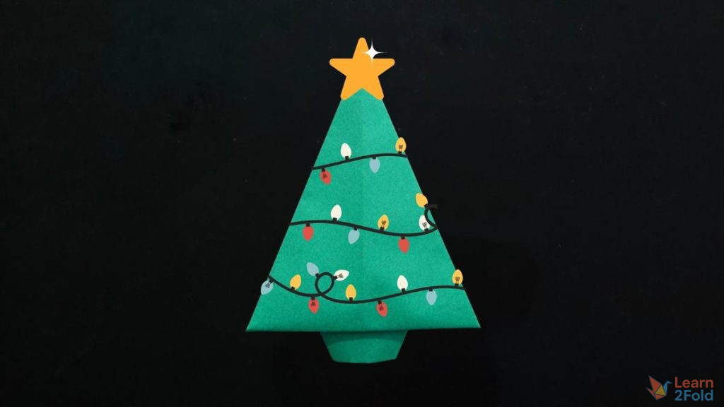 origami christmas tree