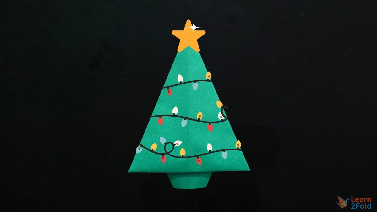 origami christmas tree origami christmas tree