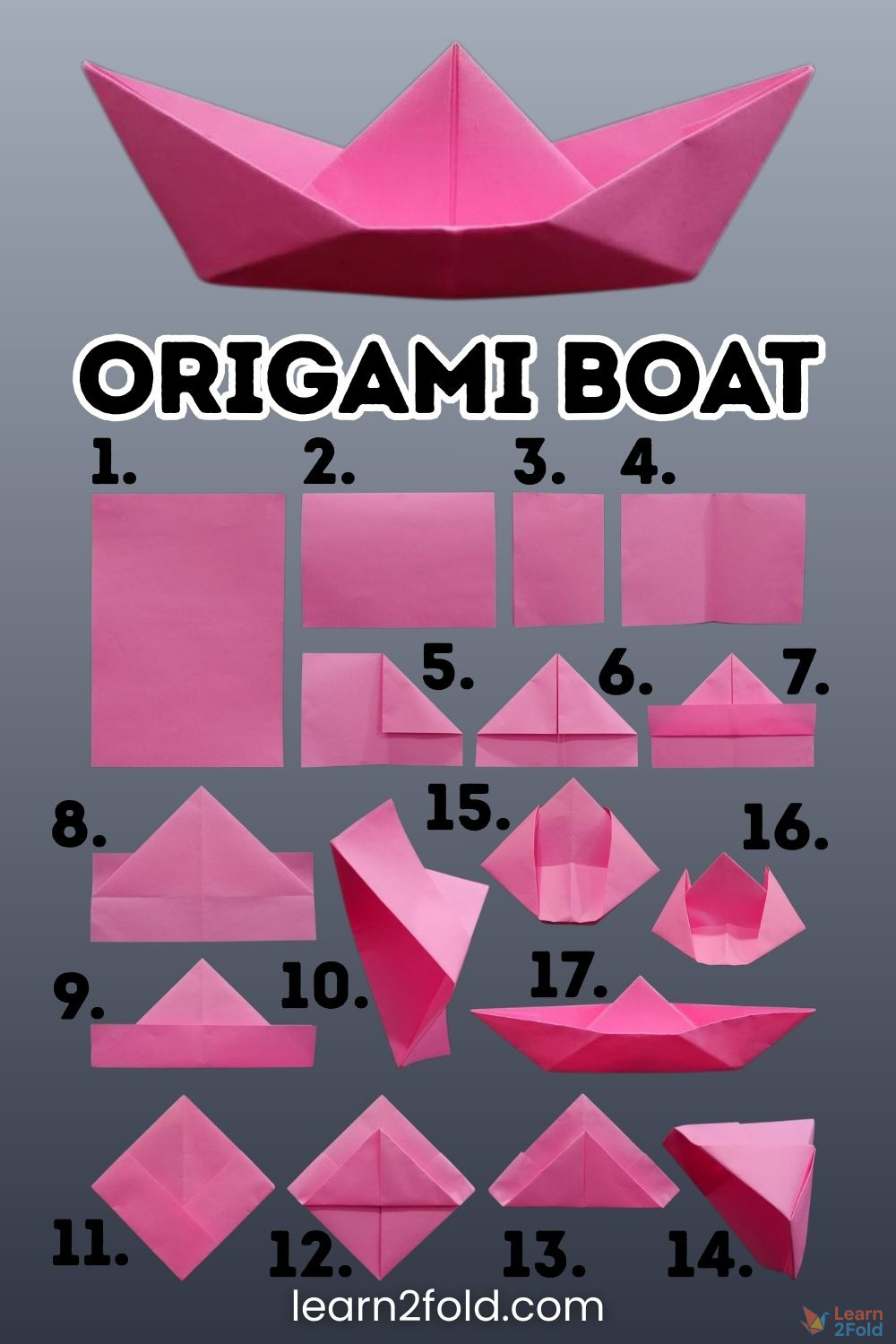 origami boat (1) origami boat