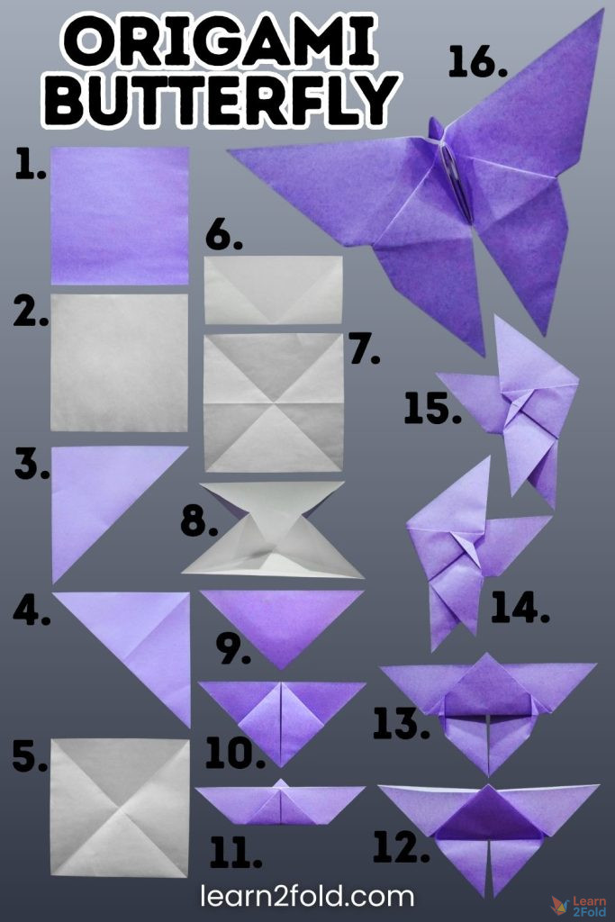 origami butterfly pinterest