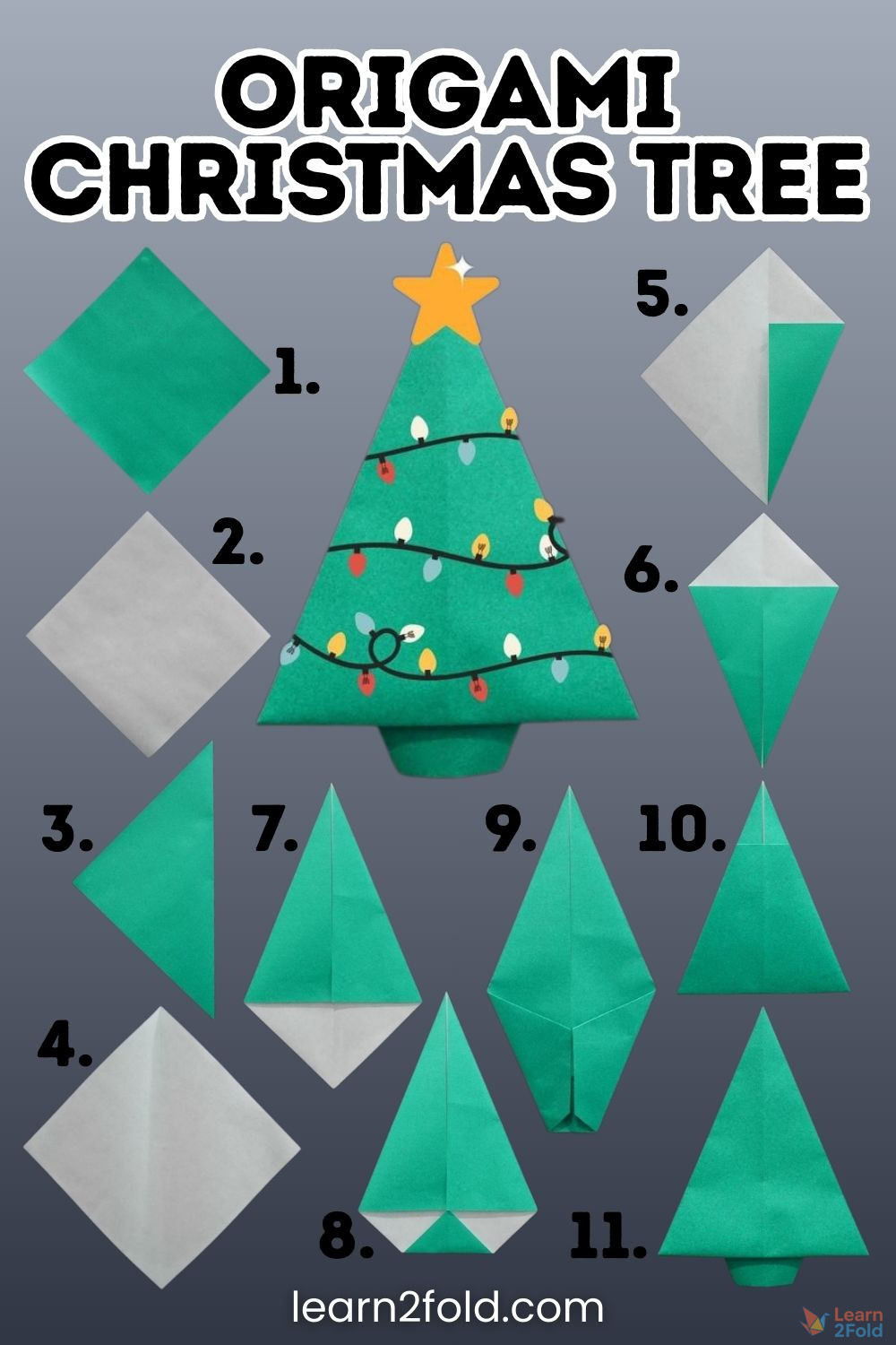 origami christmas tree origami christmas tree