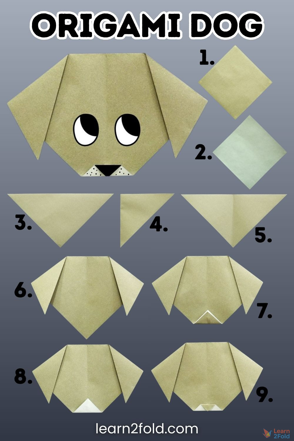 origami dog origami dog