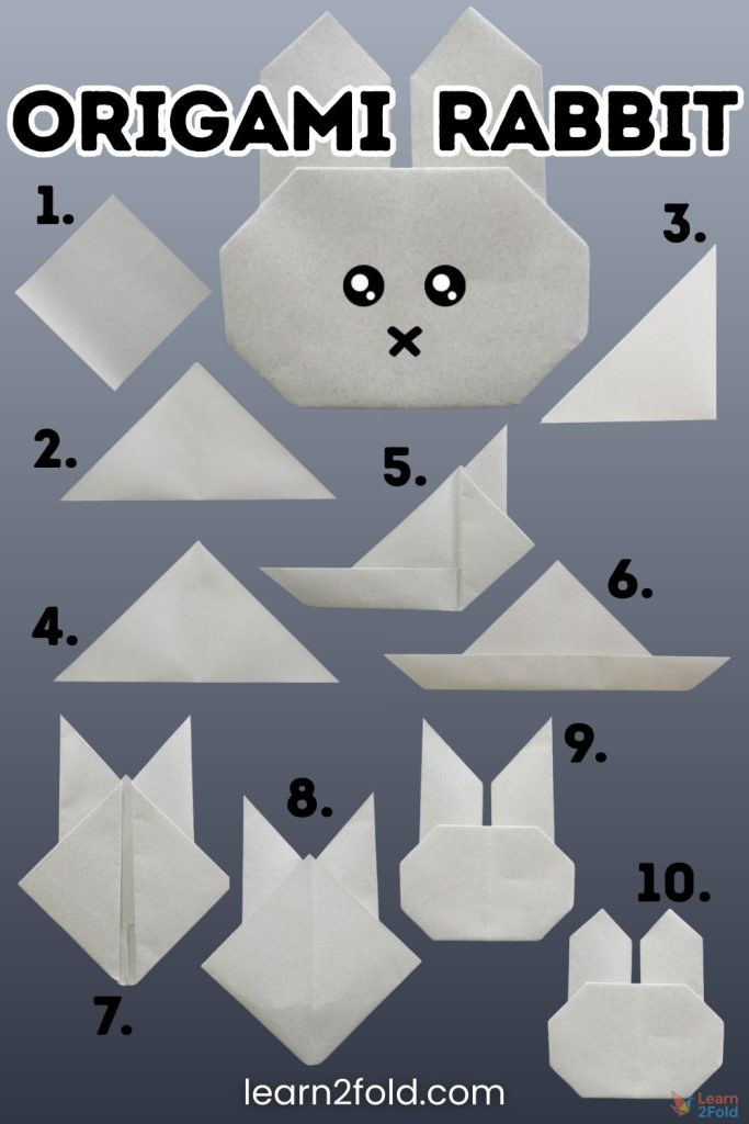 origami rabbit pinterest