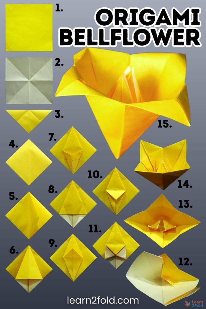 origami bellflower pinterest