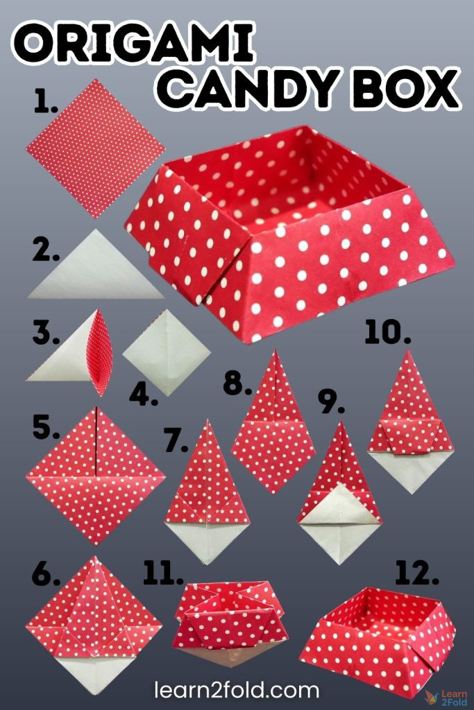origami candy box
