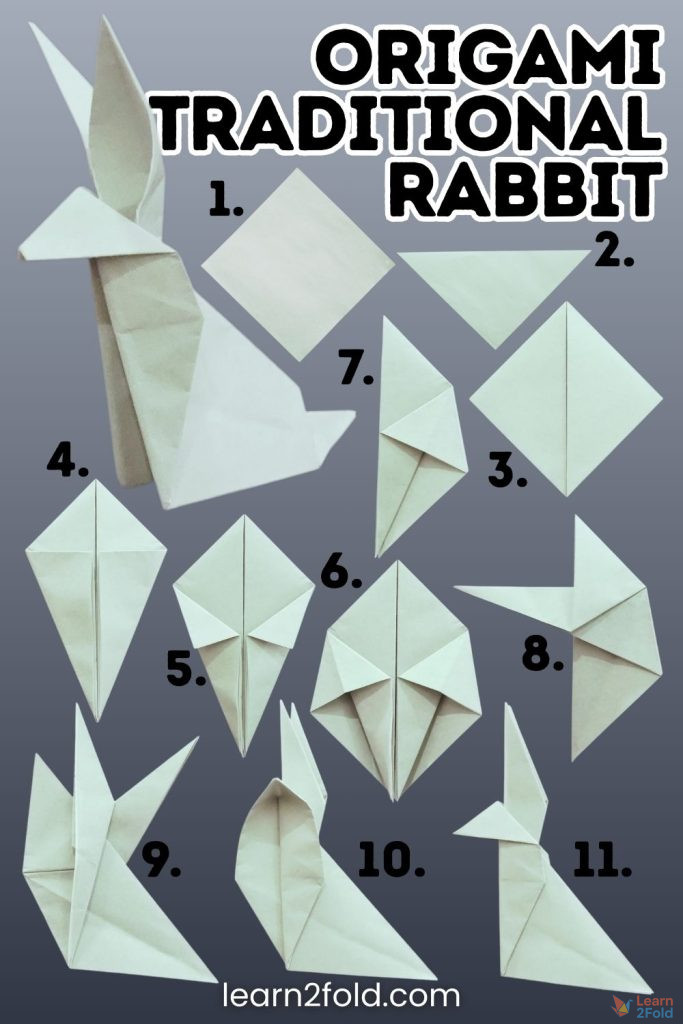 origami traditional rabbit