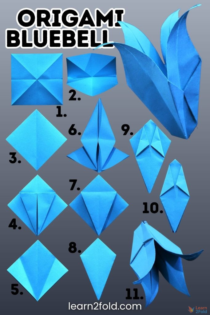origami bluebell pinterest