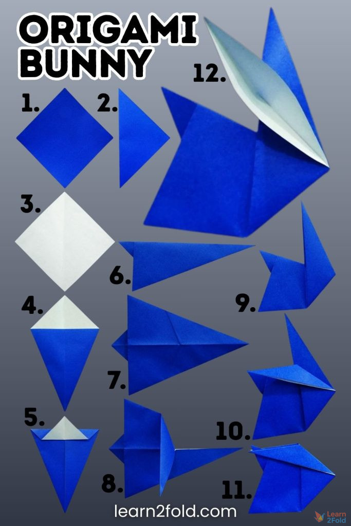 origami bunny pinterest