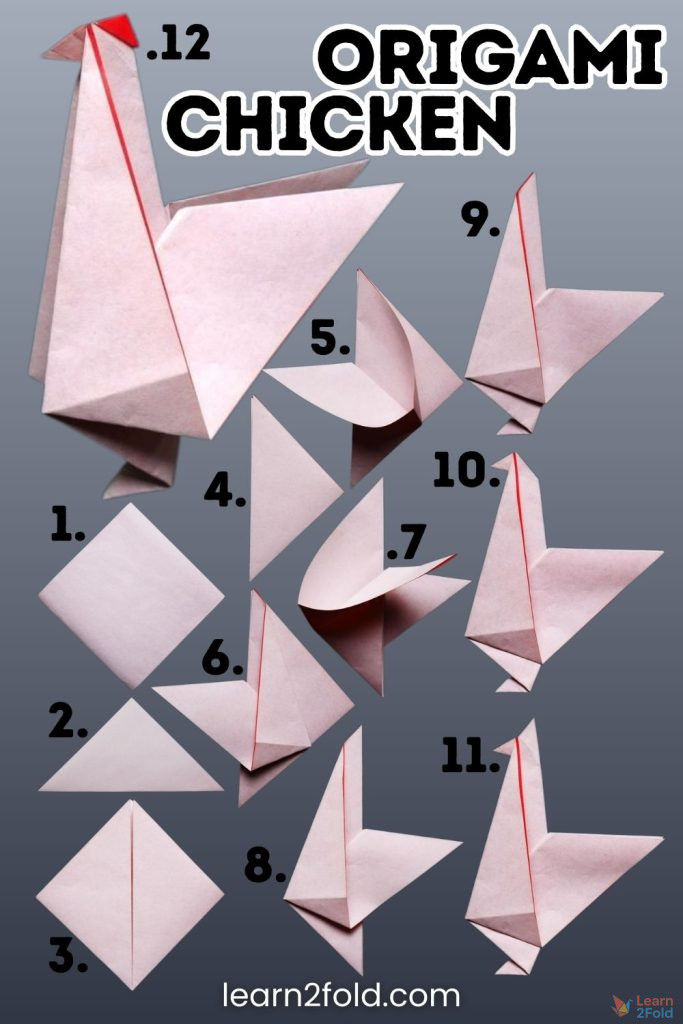 origami chicken pinterest