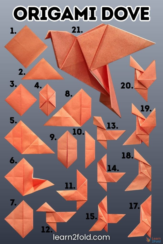 origami dove pinterest