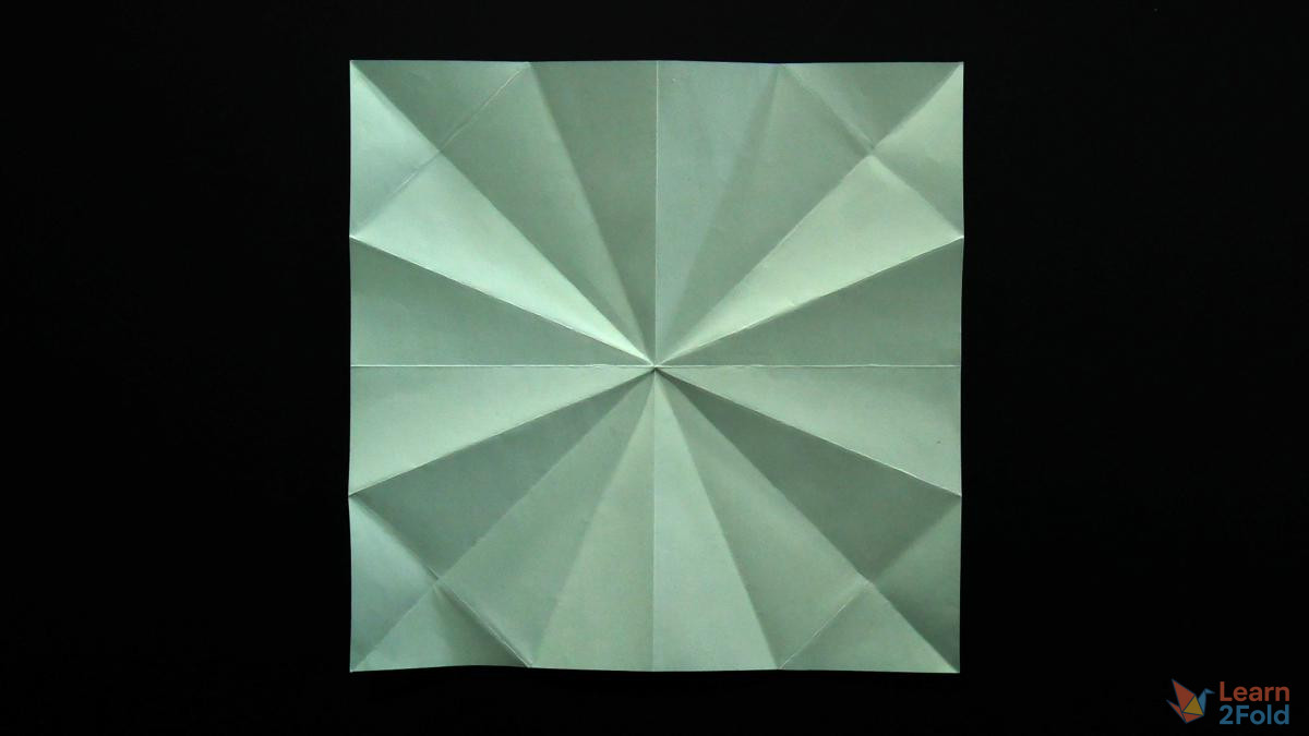 Origami 8-Petal Pointy Flower (14) Origami 8-Petal Pointy Flower