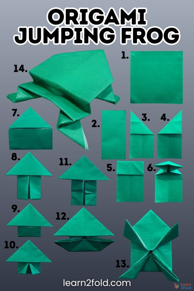 origami jumping frog