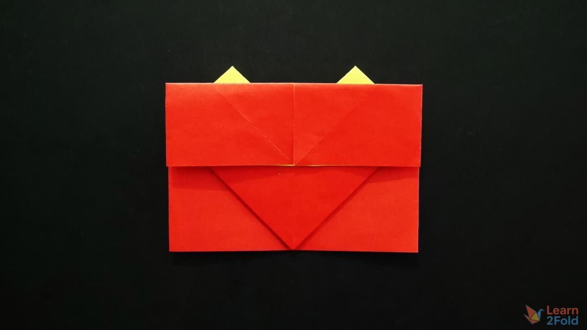 Origami Heart With Bow (21) Origami Heart With Bow