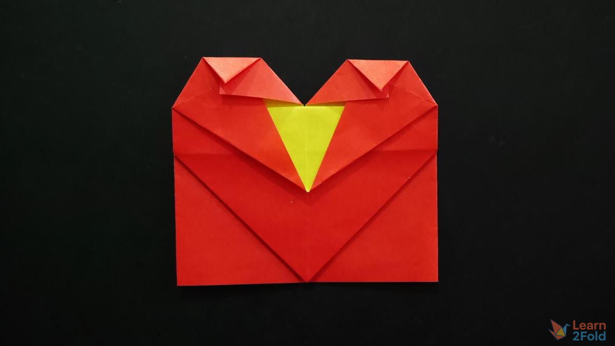 Origami Heart With Bow (25) Origami Heart With Bow