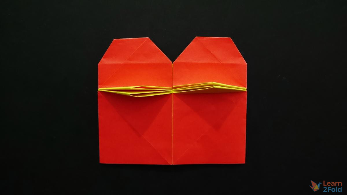 Origami Heart With Bow (26) Origami Heart With Bow