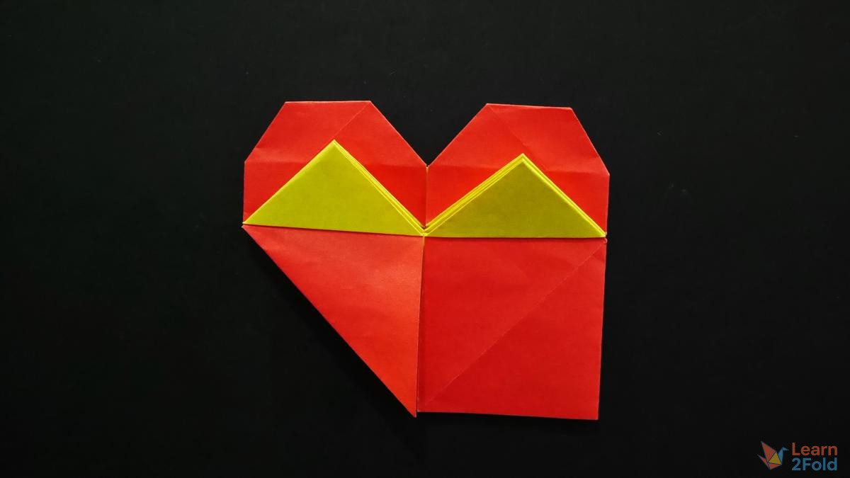 Origami Heart With Bow (29) Origami Heart With Bow