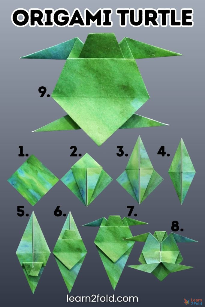 origami turtle pinterest
