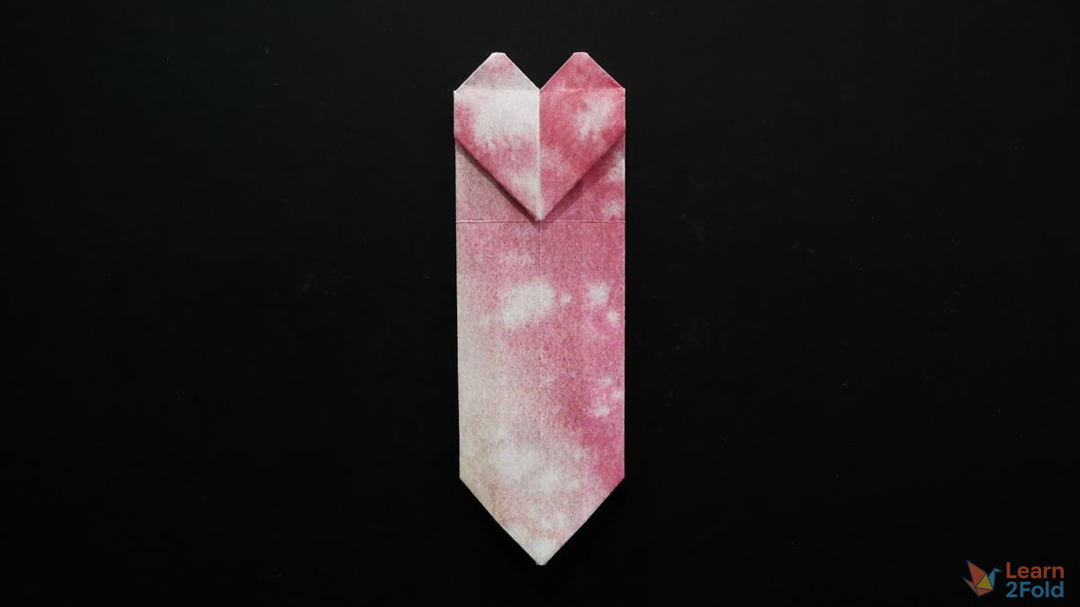 origami heart bookmark (24) origami heart bookmark