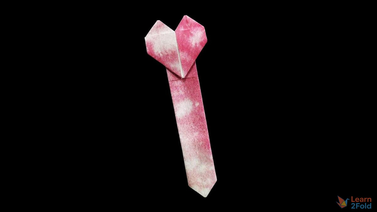 origami heart bookmark origami heart bookmark