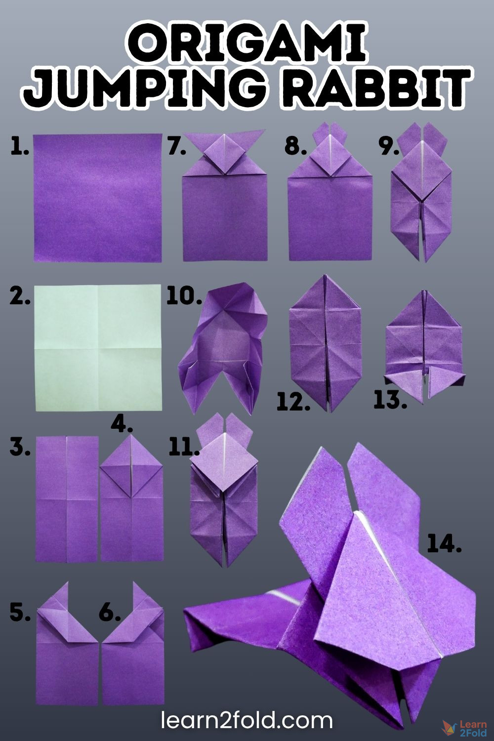How To Fold An Origami Jumping Rabbit