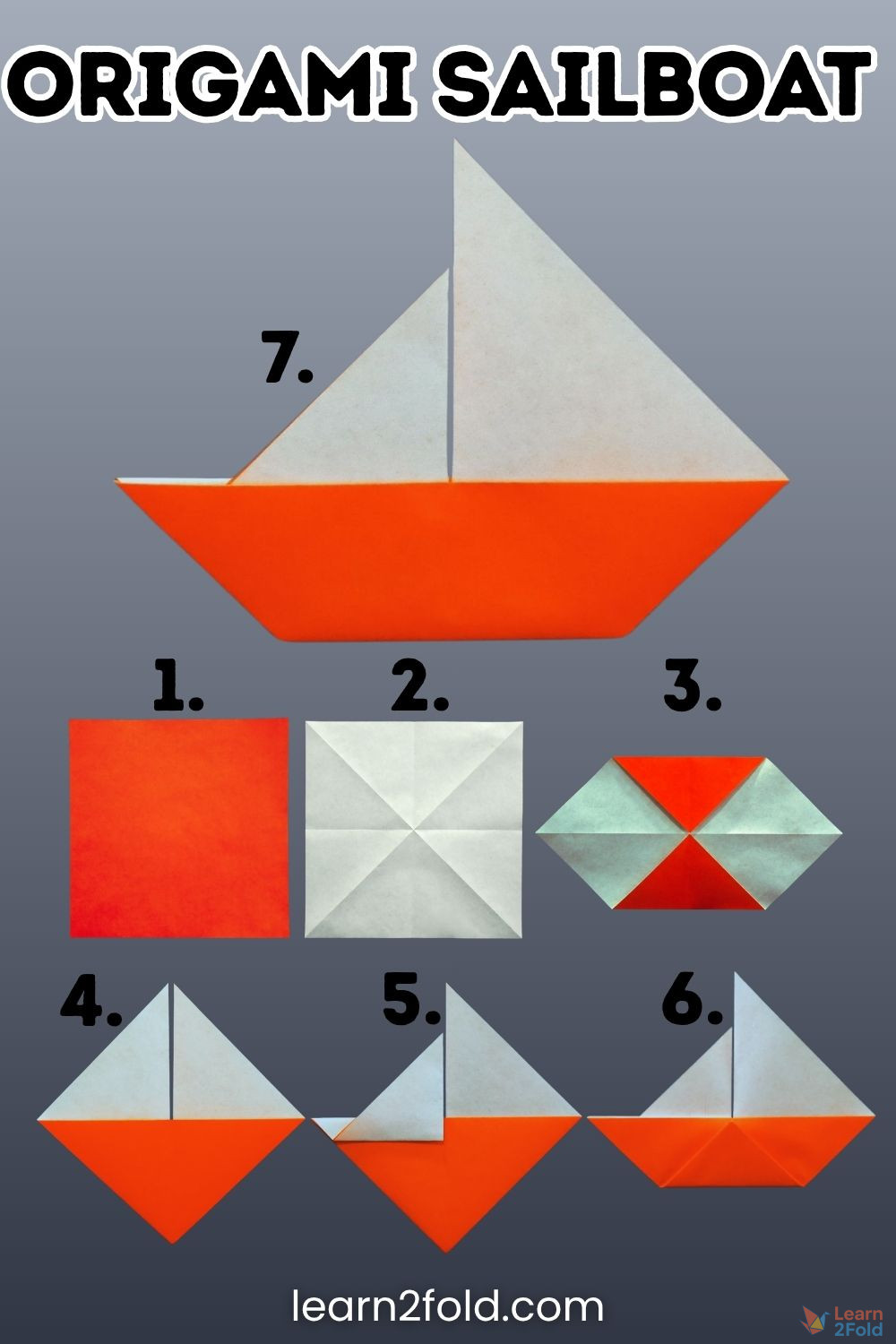 How To Fold An Origami Sailboat