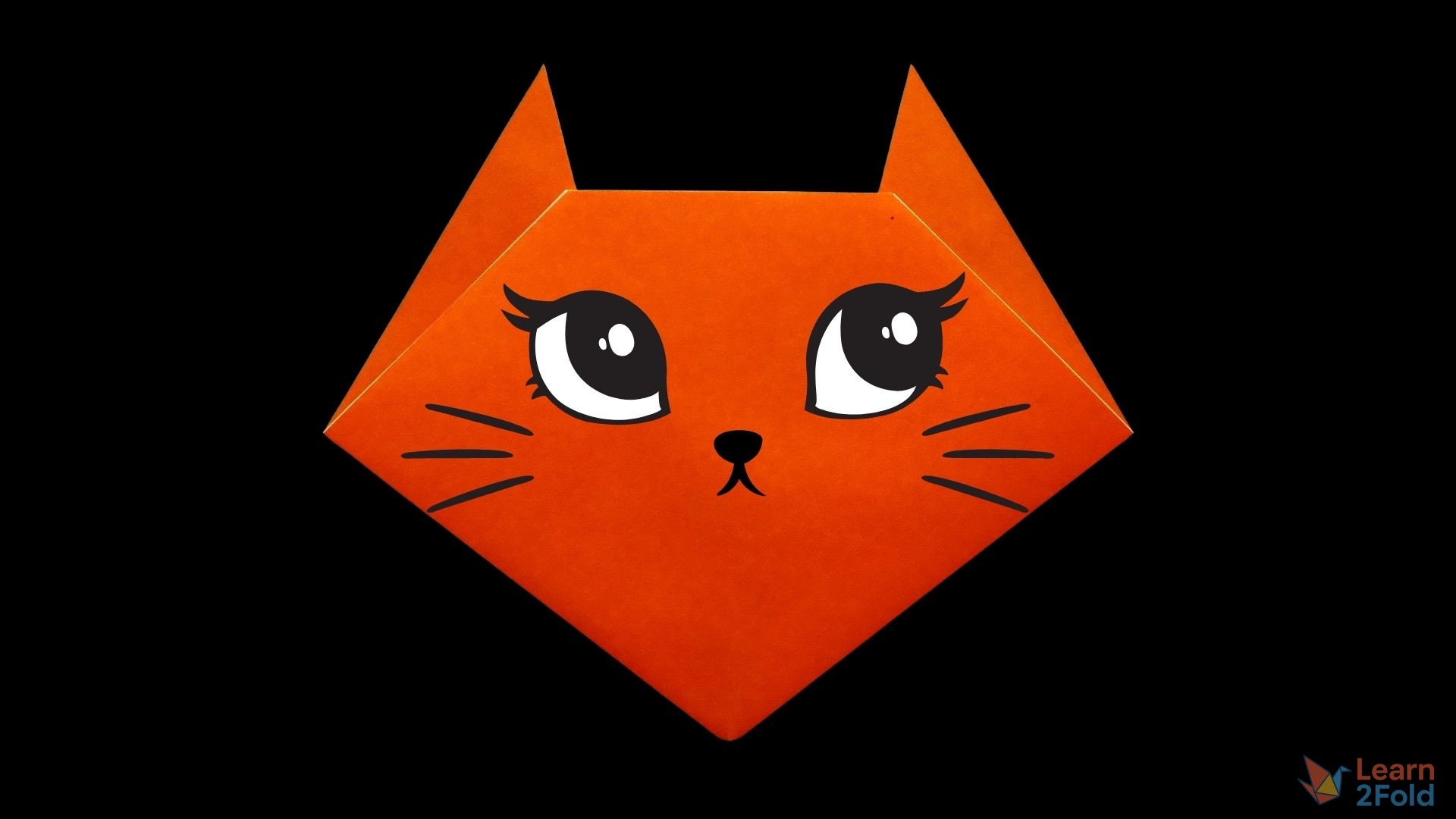 origami cat face origami cat face