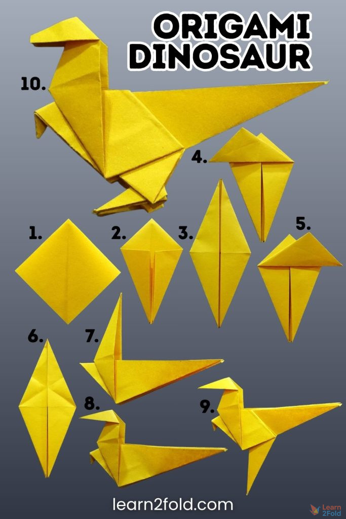 origami dinosaur pinterest